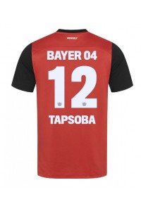 Bayer Leverkusen Edmond Tapsoba #12 Voetbaltruitje Thuis tenue 2024-25 Korte Mouw